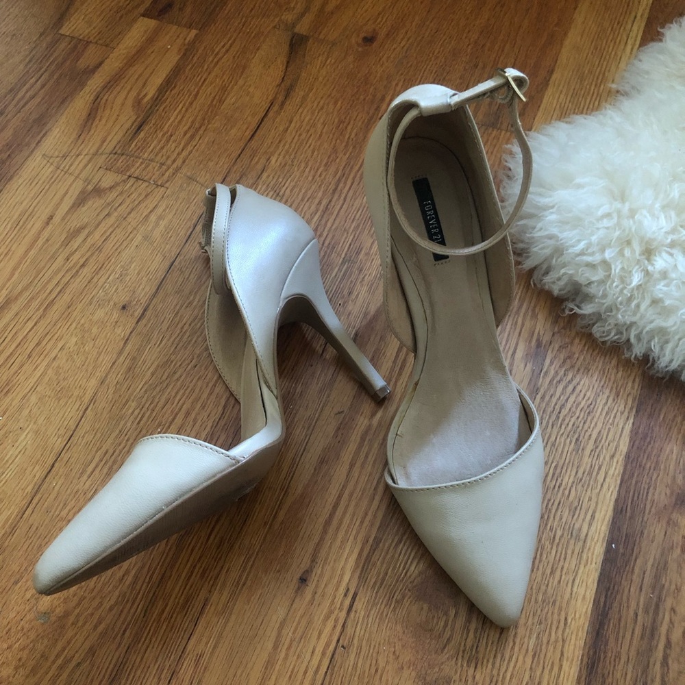 Nude Stiletto with Ankle Strap
